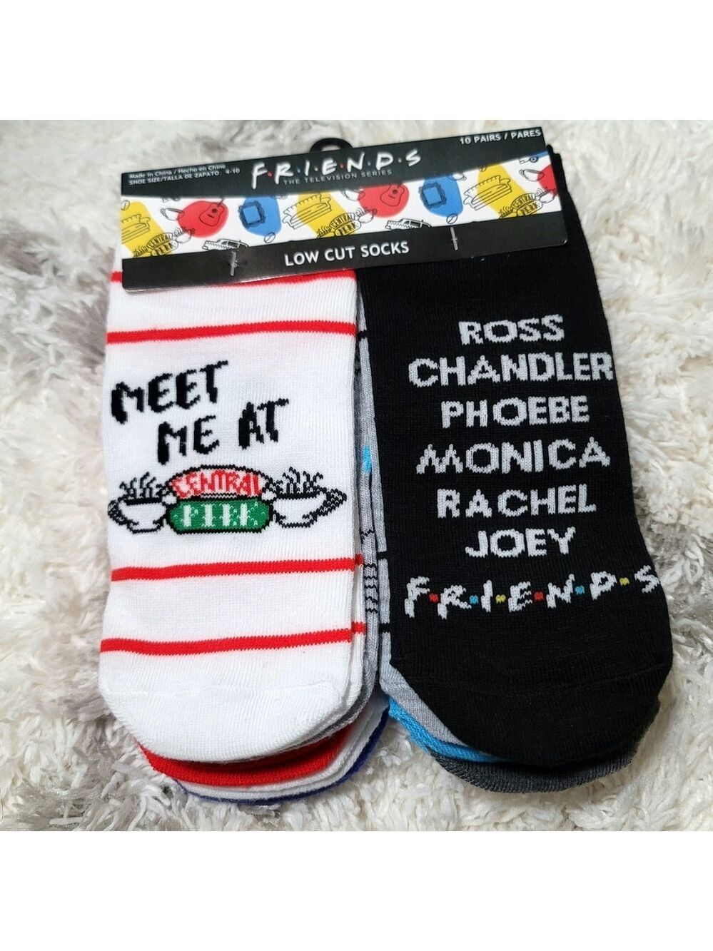 NWT Friends The Television Series Low Cut Socks (10 Pairs)